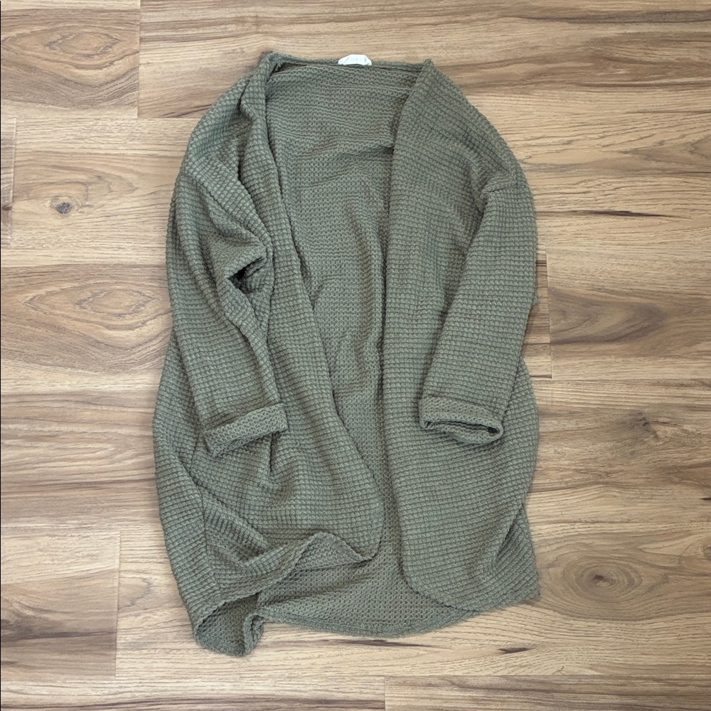 Kori Olive Cardigan Sweater